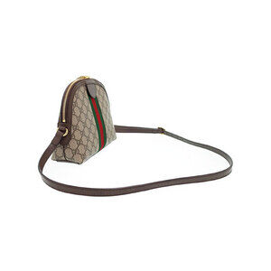 Gucci Beige Shoulder Ophidia Bag GG Ebony Brown Supreme Canvas